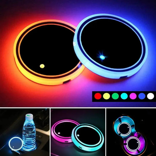 LED Car Cup Holder Light