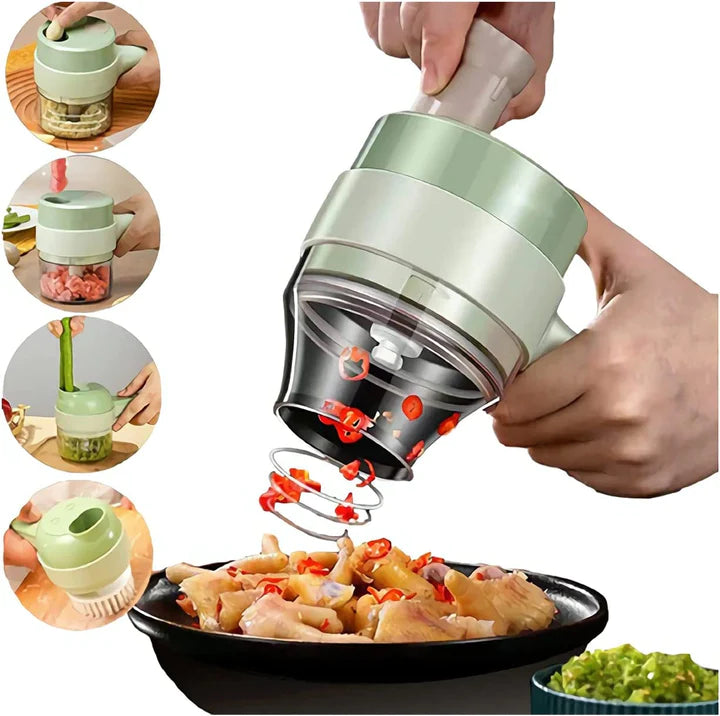 4 in 1 Handheld Electric Vegetable Cutter