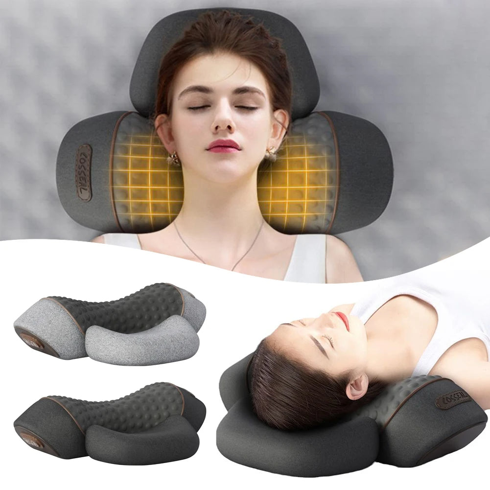 Electric Neck Massage Pillow Heating & Vibration